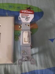 Hyper Tough House Single Pole ON/OFF Toggle Light Switches 15A 120v With Cover