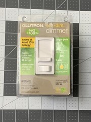 Lutron CT-603PGH-WH Eco Dim Dimmer Switch White Blacno 600W 120V Home Electrical