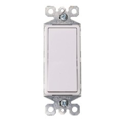 Pass & Seymour TM870-W 15A 120/277V Ground Single-Pole Decorator White