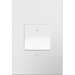 Legrand adorne 15A 1 or 3-Way Paddle Switch with Matching Wall Plate (White Fini