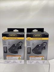 2 X Defiant Outdoor Digital 3-Outlet Light Sensing Timer Lighting Control (B19