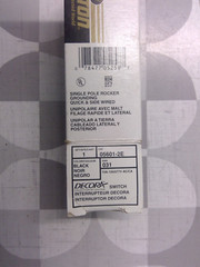 Leviton 05601-2E 15A 120/277V Decora Switch, Black **Free Shipping**