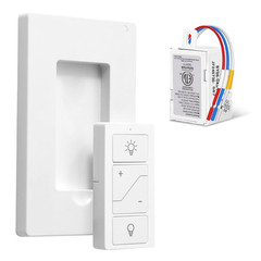 Wireless Dimmer Switch, Remote Light Switch and Receiver Kit, Compatible with Al