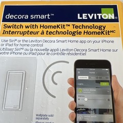 Leviton Decora Smart Switch with HomeKit Technology White or Light Almond DH15S