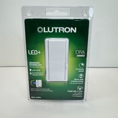 Lutron Diva Dimmer Wall Switch DVCL-153PH – Single Pole 3-way White New