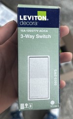 Leviton decora 5601-2WS 15A-120/277V AC/CA Switch (1-Pack) White