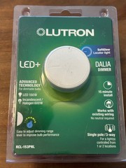 Lutron Dalia LED+ White Illuminated Rotary Light Dimmer Switch 150W For LED Bulb