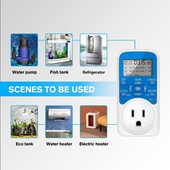 Timer Outlet, Programmable 110V/220V Pump Timer Switch, Minimum Setting by Secon