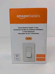 Amazon Basics 3-Way Smart Switch Neutral Wire Required 2.4 Ghz WiFi Works Alexa!