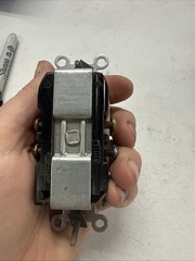 NOS Leviton Almond TAMPER RESISTANT Wall Toggle Light Switch Outlets 15A T5225-A