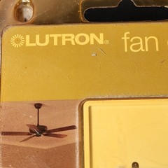 Lutron Skylark Fan Control Slide Switch SFSQ-FH-WH 3-Speed Single Pole Quiet