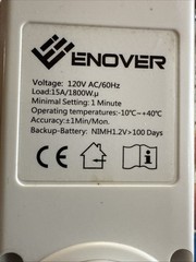 Enover Digital Weekly Light Switch Timer Please See Pictures Works Great