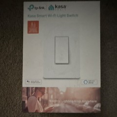 TP-Link HS200 Smart Wi-Fi Light Switch White App-Controlled Alexa Google