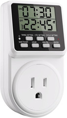 Digital Infinite Repeat Cycle Intermittent Timer Plug for Electrical