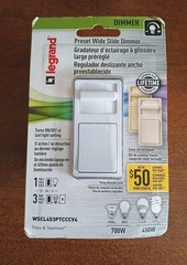 WSCL453PTCCCV4 PASS & SEYMOUR Preset Slide Dimmer 450W Incandescent or LED New
