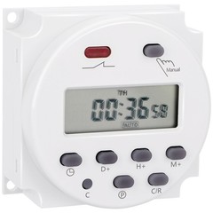 Weasch Timer Switch, CN101A, DC/AC 24V 16Amp, Digital LCD Power Programmable …