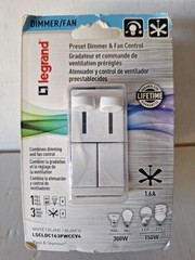 Legrand Pass & Seymour LSCLDC163PWCCV4 450W LS Series Preset Dimmer Light Switch