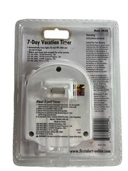 First Alert 7-Day Vacation Timer Automatic Lights On Off Model TM260 Plug In