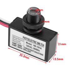 2 Pack Light Control Sensor Button Switch,2 Pack Photoelectric Switch,120V AC O
