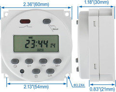 CN101A AC 110V Digital LCD Power Programmable Timer Time Switch Relay 1