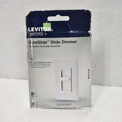 Leviton Decora SureSlide Universal Single-Pole Slide Dimmer 6672-1LW White