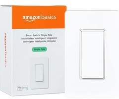 Amazon Basics Single Pole Smart Switch Neutral Wire 2.4 WiFi (works with Alexa)