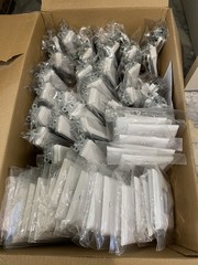 LOT OF 33- SINGLE POLE SWITCH and switch covers, White