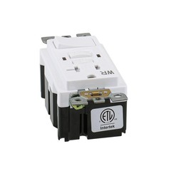 3 Pack 20A GFCI Outlet with Switch Weather Tamper-Resistant White ETL