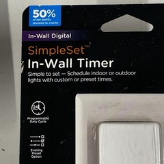 LOT x4 myTouchSmart Digital In-Wall Motion Sensing Switch + Programmable Timer