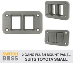 PUSH SWITCH Flush Mount Panel Only ALL SIZES for Toyota SMALL Switch LED 12V 24V