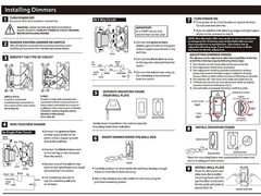 Wall Mount Dimmer Switch with Paddle Button for LED and Incandescent Bulbs