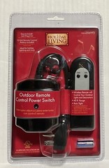 Holiday Living Item 206993 Outdoor Remote Control Power Switch 40 Ft Range NIP