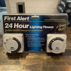 First ALERT 24 Hour Lighting Timers Pack Of 2 Multiple ON/OFF Part LS220 Sealed