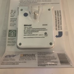 Woods 50009 Heavy-Duty Digital Timer 15 A 125 V 7 Day Time Setting White 1827187