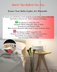 Wireless Dimmer Switch (Black), 2 Pack Remote Light Switch and Receiver kit, …