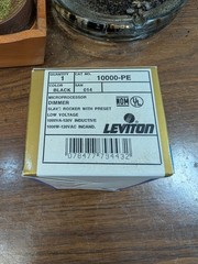 (2) Leviton MicroDim Black Multi-Location Remote Dimmer Switch Preset 10000-PE