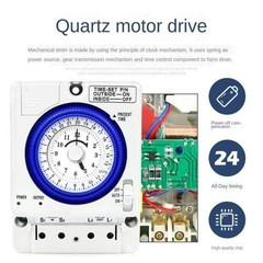 12V AC/DC Mechanical Time Control Switch Pc Mechanical Timer Electrician