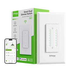 Dual Dimmer Light Switch, 2 in 1 Single Pole Smart Dimmer Switch Works with Alex