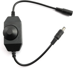 1Pc DC 12V 24V LED Strip Dimmer Switch with DC Female Male Adapter Single Color