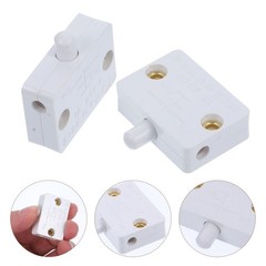 2Pcs Automatic Door Activated Light Switch for Cabinet Closet White Electrical