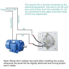 86 Panel Mechanical Countdown Timer Switches for Fan, Water Heaters, Pump