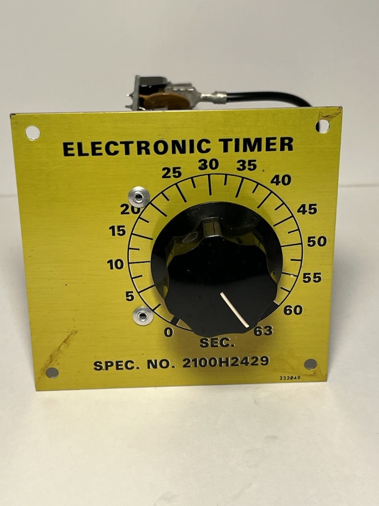 Vintage Electronic Timer with Electrical Circuit Board SPEC. NO. 2100H2429