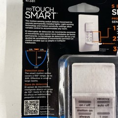 LOT x4 myTouchSmart Digital In-Wall Motion Sensing Switch + Programmable Timer