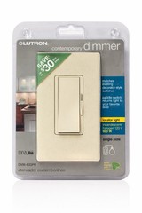 Lutron DVW-600PH Dimmer Wall Switch, 600W, Beige, Locator Light