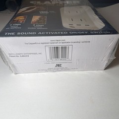 Vintage The Clapper Sound Activated Outlet Switch White