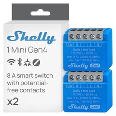1 Mini Gen4 | Wi-Fi, Zigbee & Matter Smart Relay Switch with Dry Contacts, 1-…