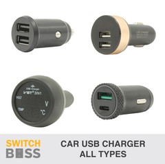 USB TYPE C CHARGERS ALL STYLES Car Dual 4×4 12v Cig Volt Cigarette Power Socket