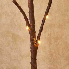 30” Lighted Brown Twig Branches with 150 LED Fairy Lights & Timer