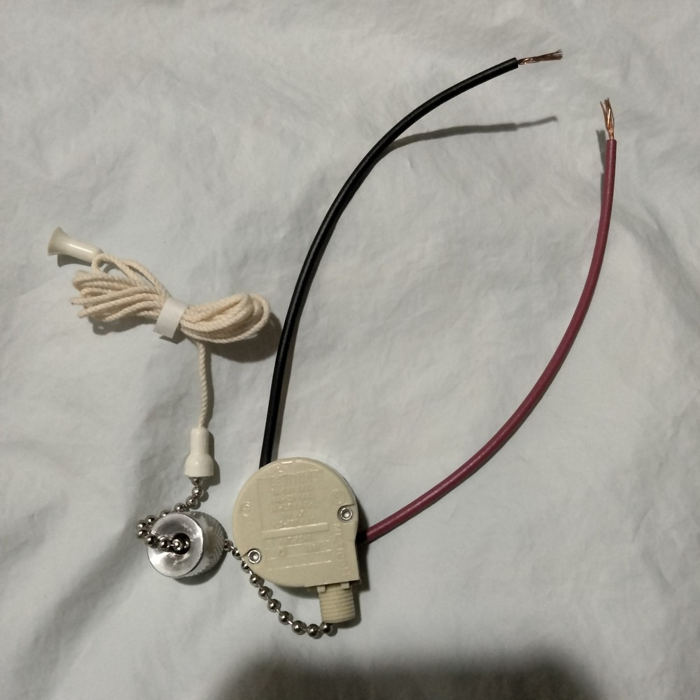 3 Speed 4 pos Heavy Duty PULL CHAIN SWITCH 6A 125V Fan Appliance LEVITON 1689-75