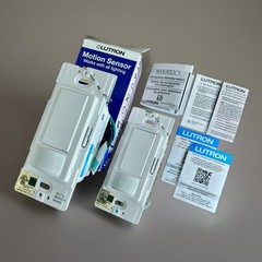 NEW 2-Pack Lutron Motion Sensor Occupancy Wall Switch White MS-OPS2-WH-2 MS-OPS2
